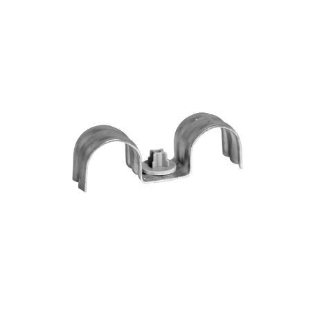 MC double cable clip DFT. With 2 clips to install cables and pipes in parallel. 