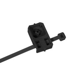 Plastic mount with cable tie assembled TBBL