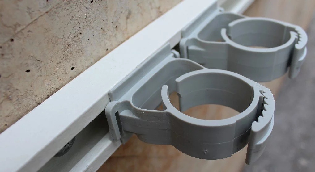 Two SSC Smart Clamps attached to a strut channel