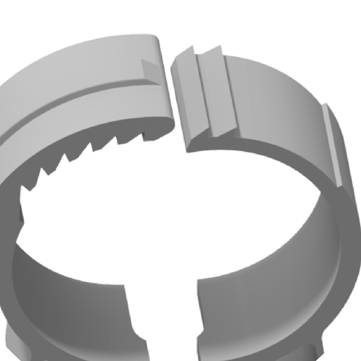 The multi-diamter ring allows for a wide variety of pipe sizes