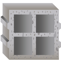 XHA nails are perfect for construction with concrete blocks