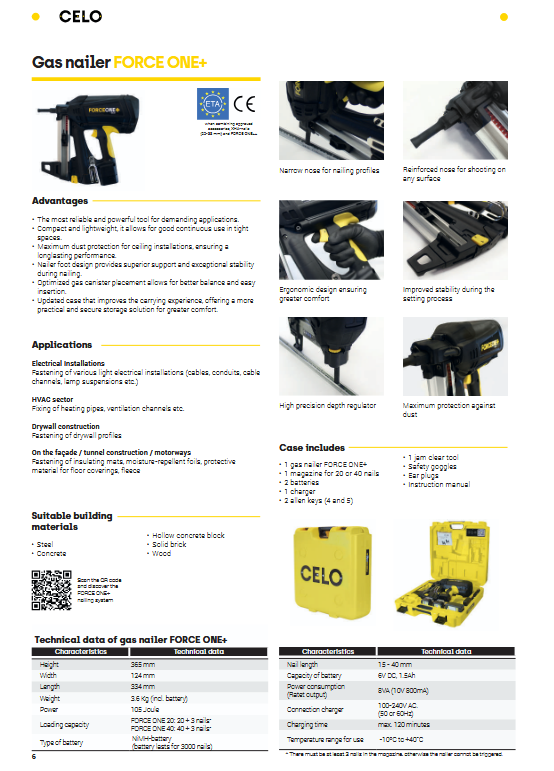 Leaflets can be downloaded for more technical information and specs