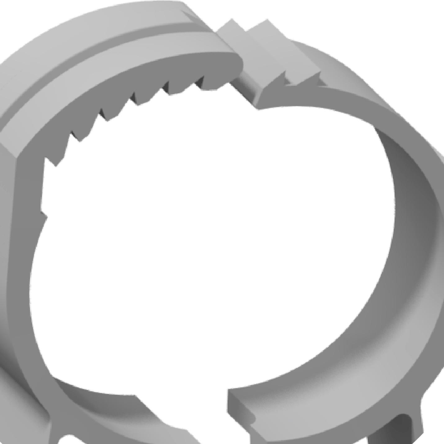 The multi-diameter ring allows for a range of pipe sizes